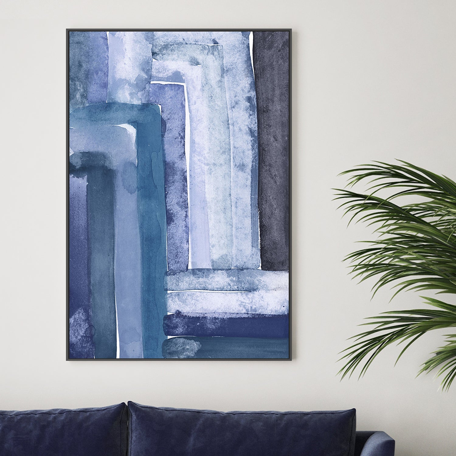 Indigo Stripes , By Aubrey