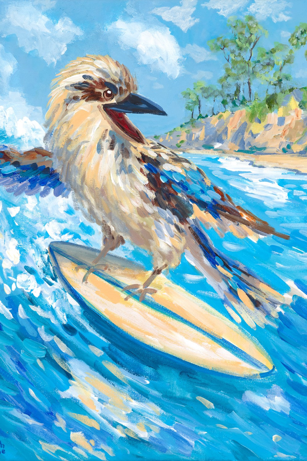 Surfing Kookaburra