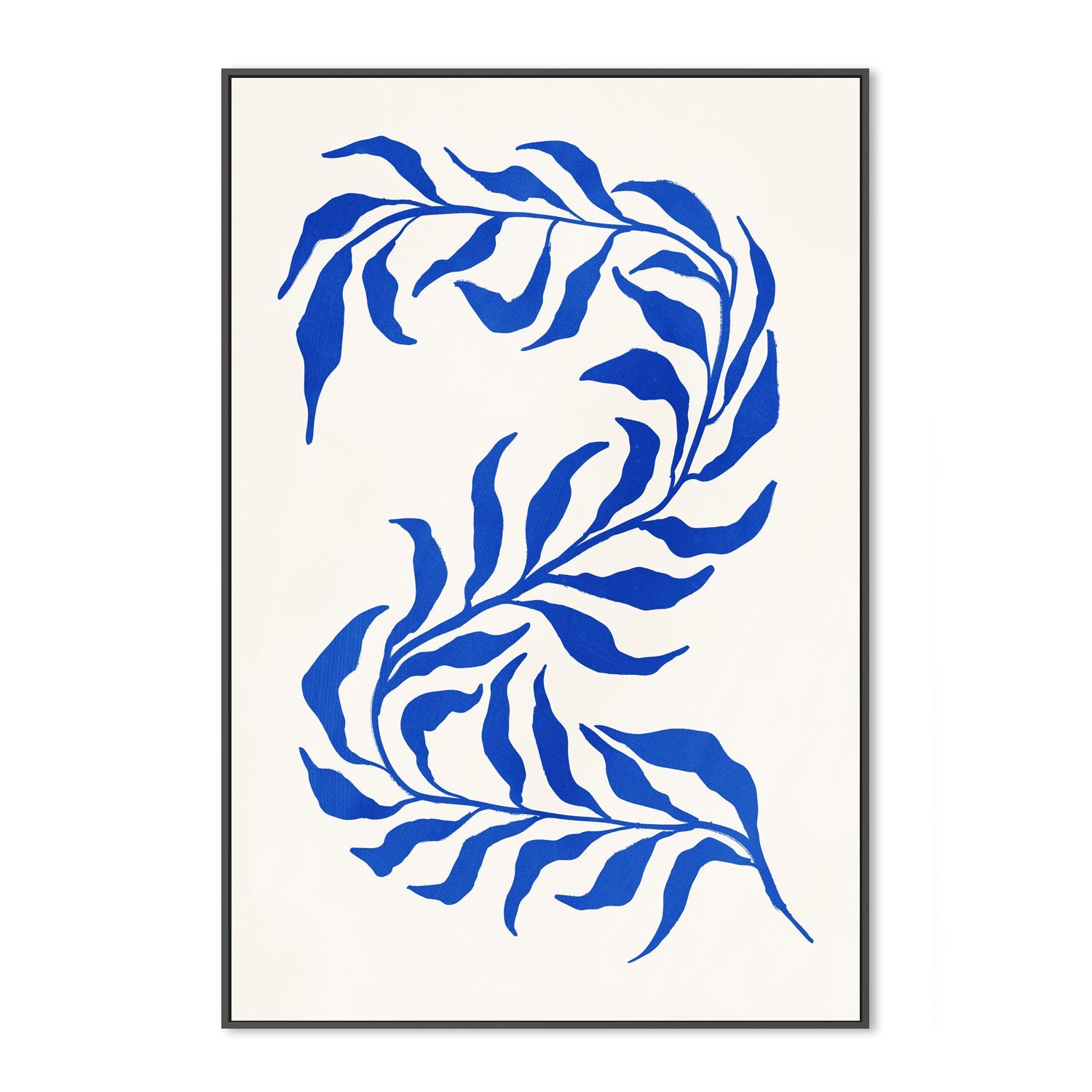wall-art-print-canvas-poster-framed-Blue Seaweed, Style D , By Nina Blue-3