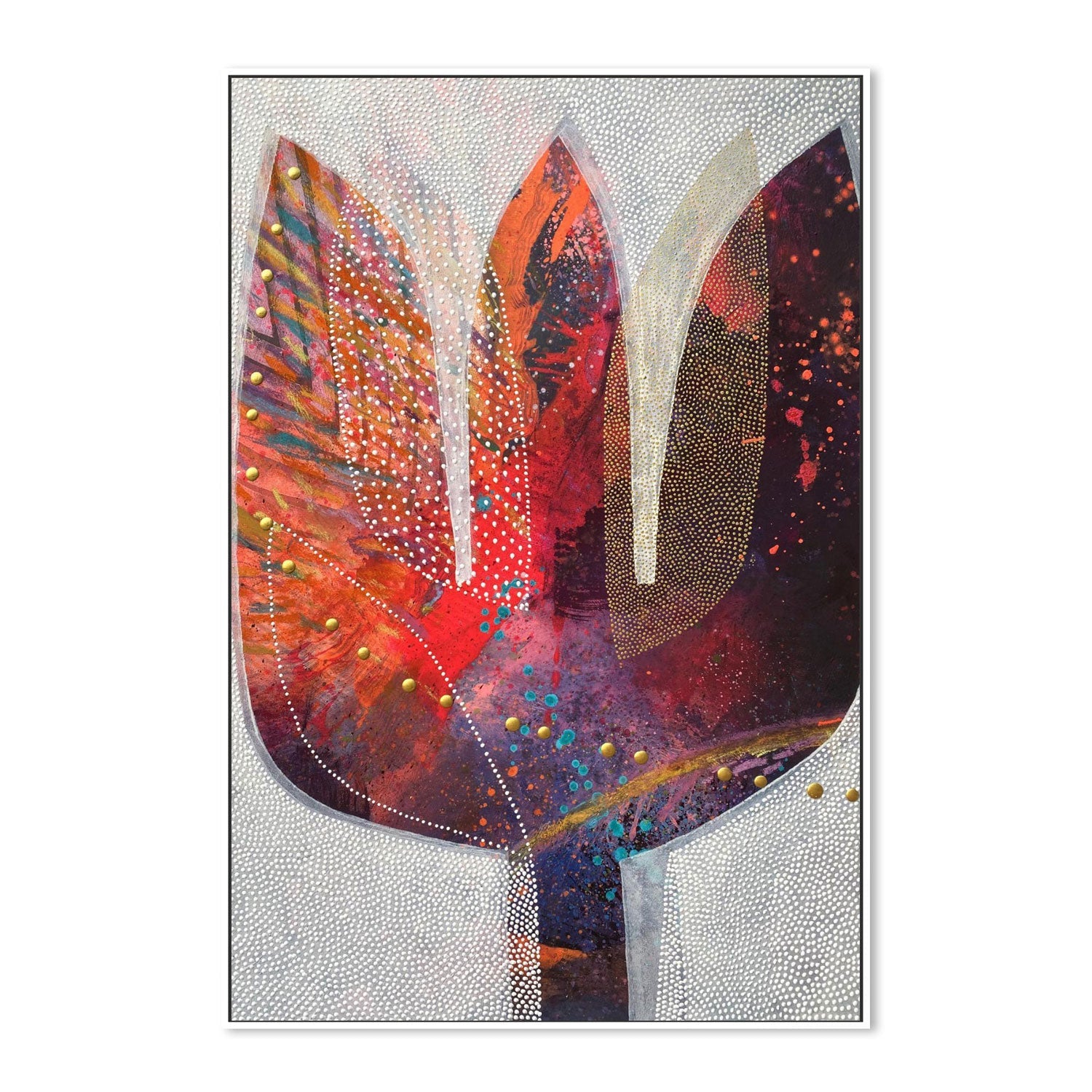 Red Abstract Tulip