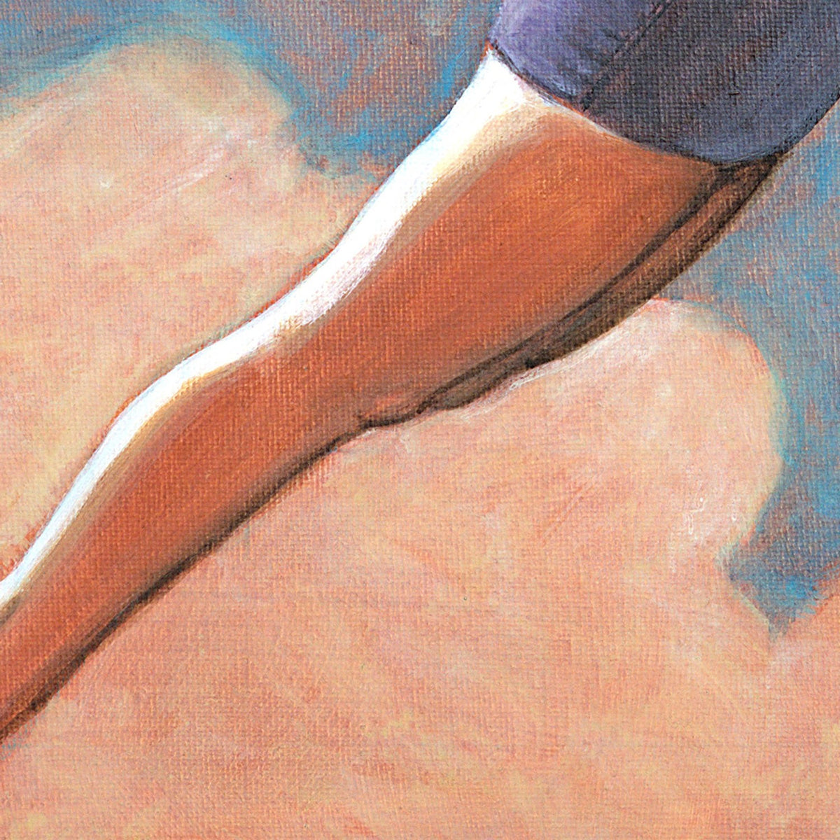 Diver in Soft Clouds