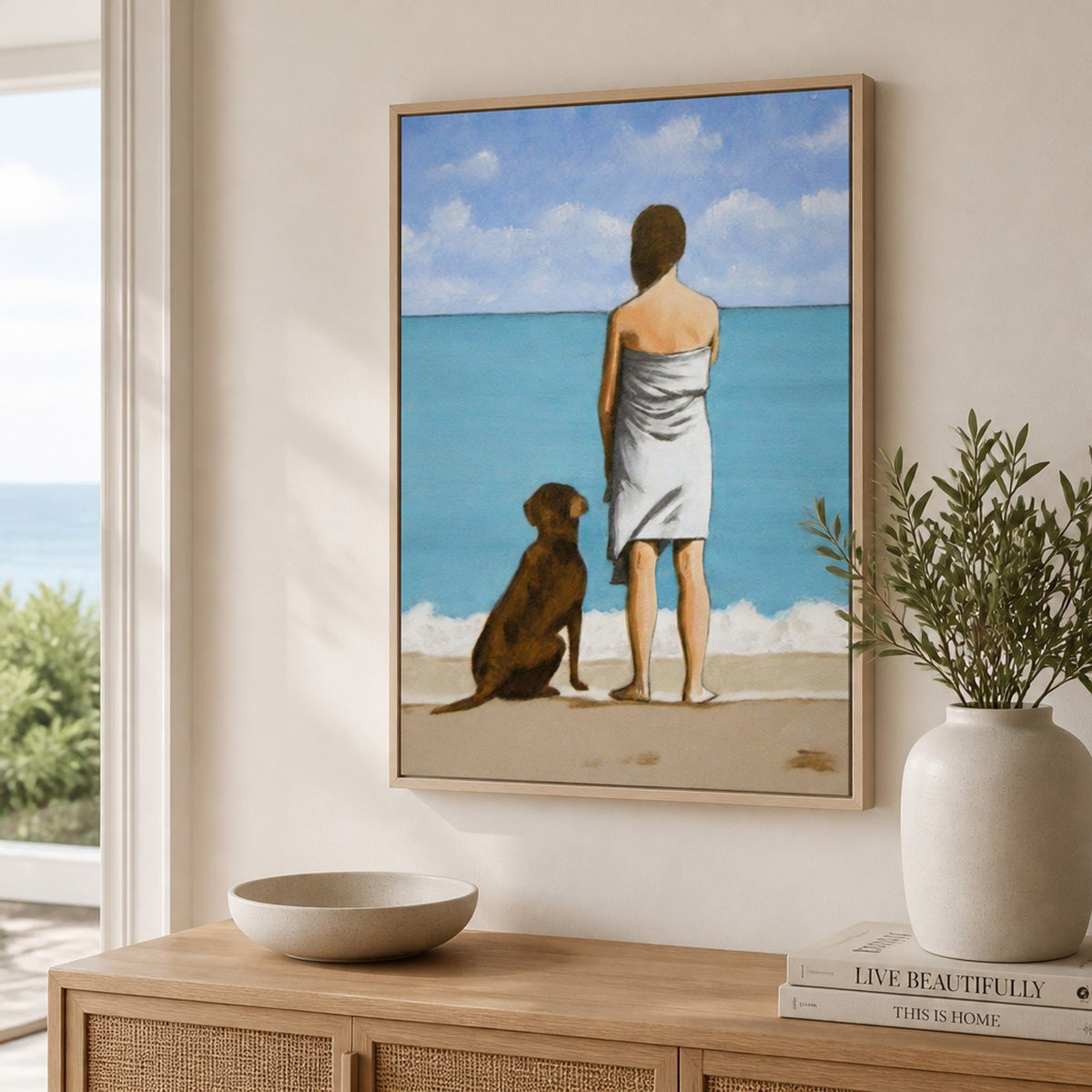 Woman With Dog