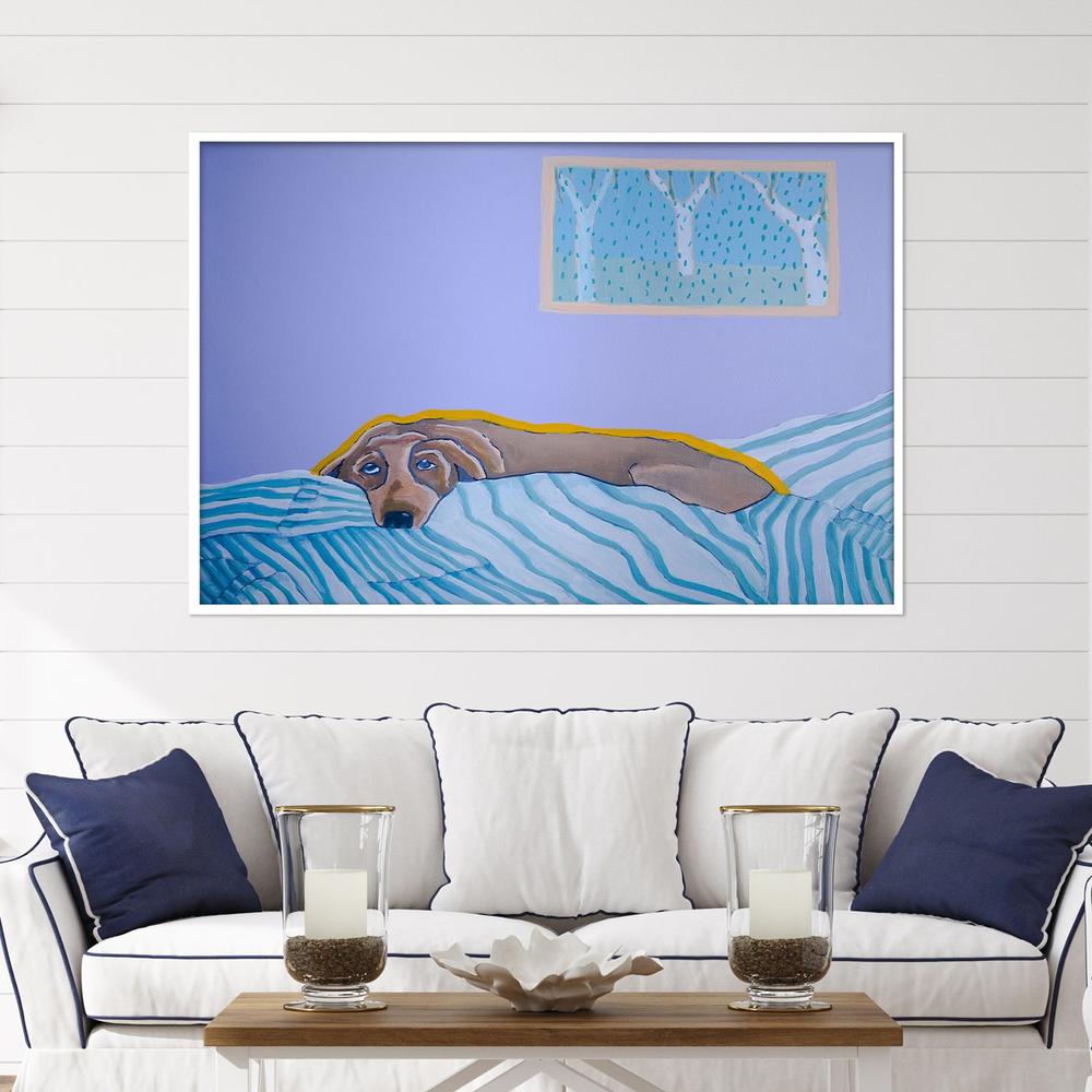 A Dog A Blanket And A Very Good Excuse-by-Sam Myers-wall-art-print-canvas-poster-framed-Gioia