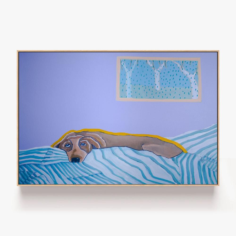 A Dog A Blanket And A Very Good Excuse-by-Sam Myers-wall-art-print-canvas-poster-framed-Gioia