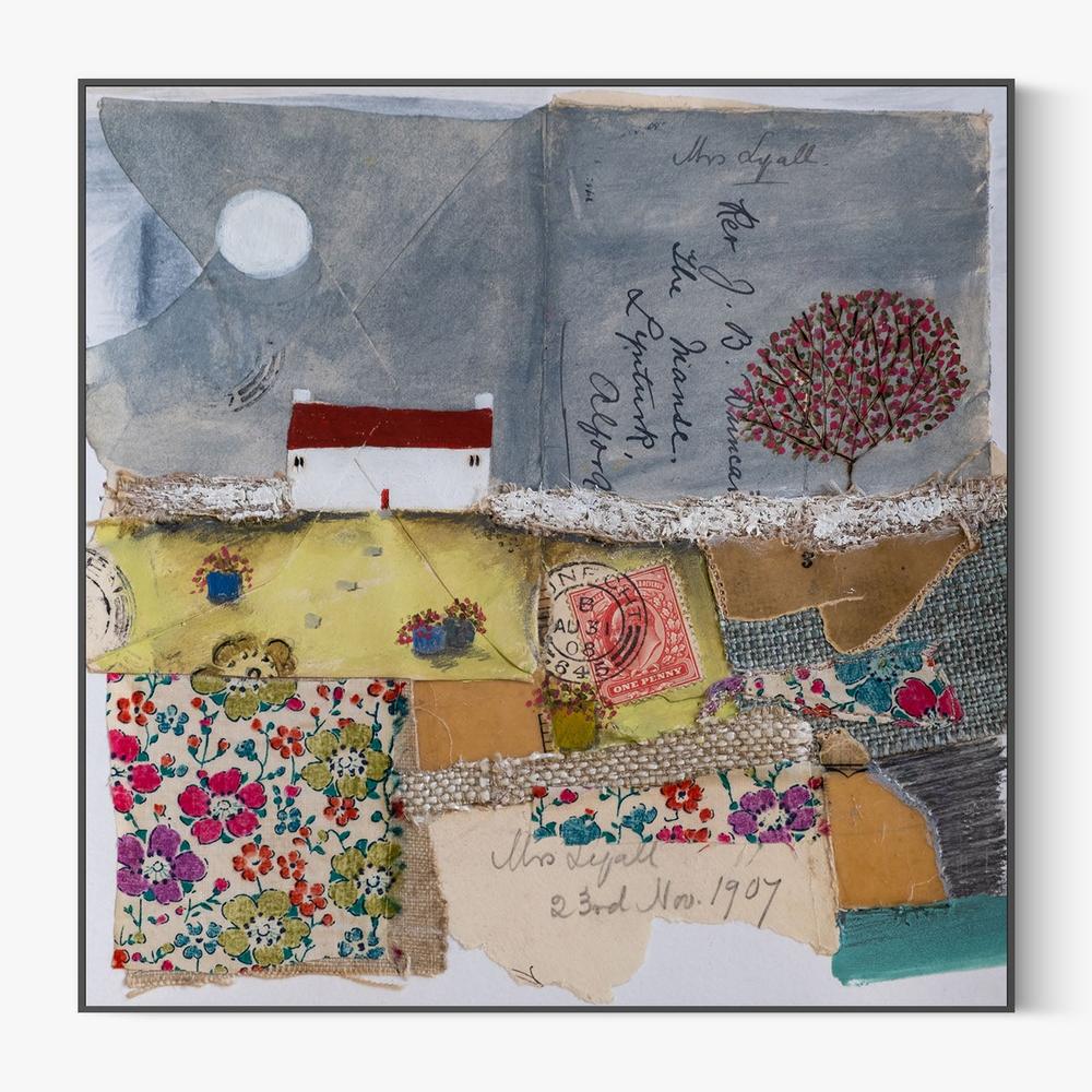A patchwork garden, Style B-by-Louise O'Hara-wall-art-print-canvas-poster-framed-Gioia