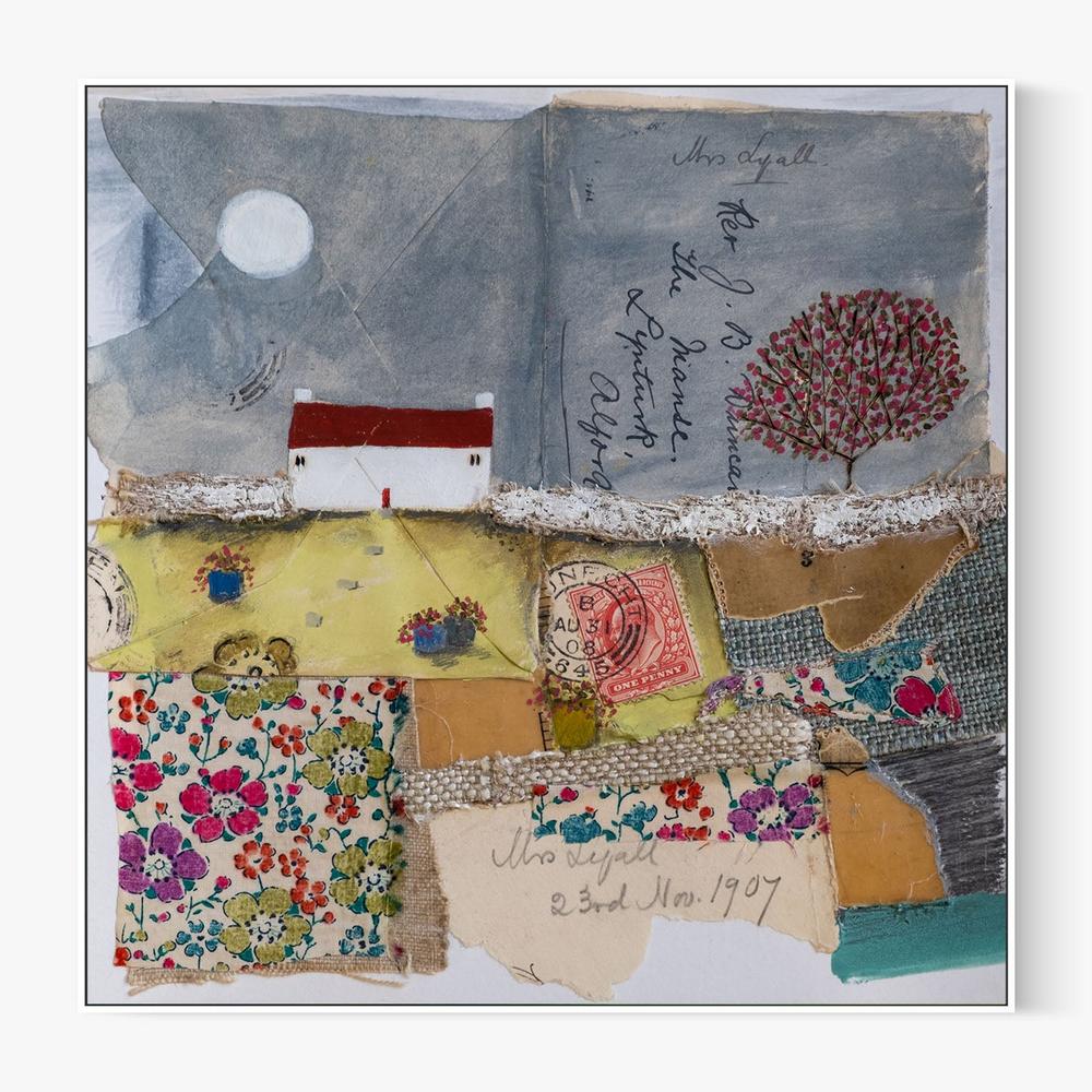 A patchwork garden, Style B-by-Louise O'Hara-wall-art-print-canvas-poster-framed-Gioia