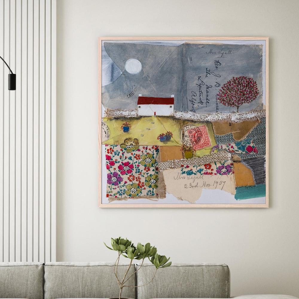 A patchwork garden, Style B-by-Louise O'Hara-wall-art-print-canvas-poster-framed-Gioia