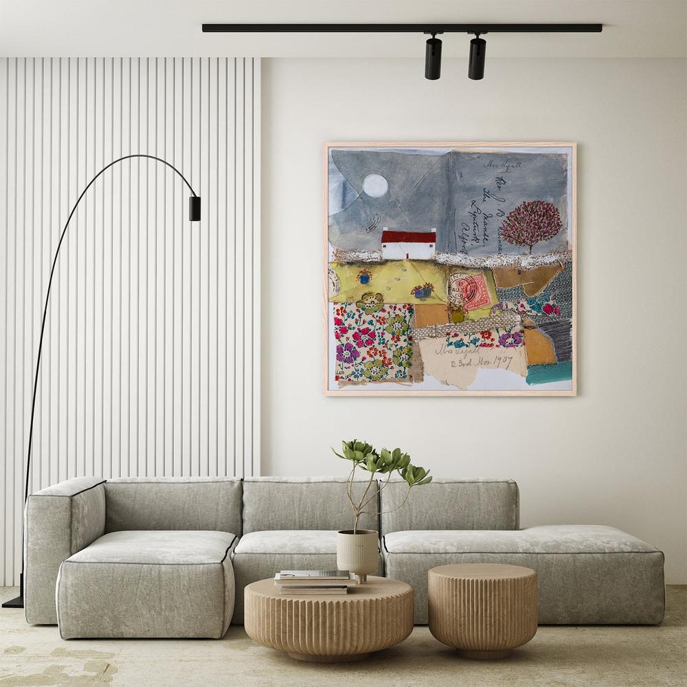 A patchwork garden, Style B-by-Louise O'Hara-wall-art-print-canvas-poster-framed-Gioia
