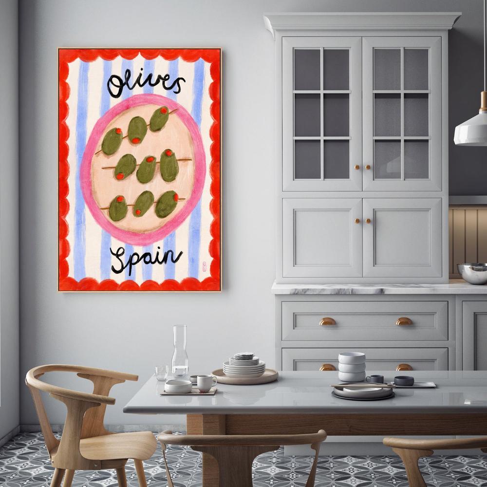 A Plate Of Olives, Style B-by-Lia Nell-wall-art-print-canvas-poster-framed-Gioia