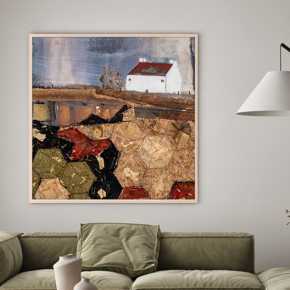 A quilted Autumn-by-Louise O'Hara-wall-art-print-canvas-poster-framed-Gioia