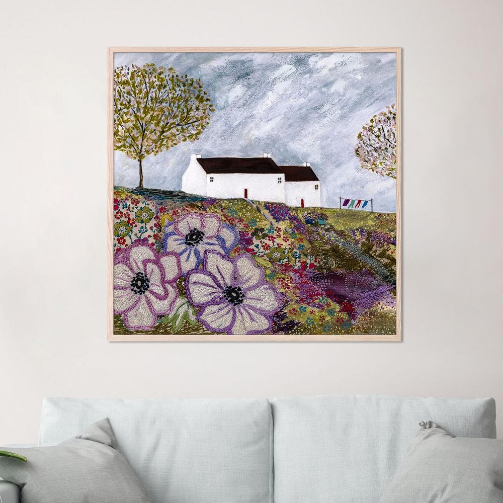 A summers washday-by-Louise O'Hara-wall-art-print-canvas-poster-framed-Gioia