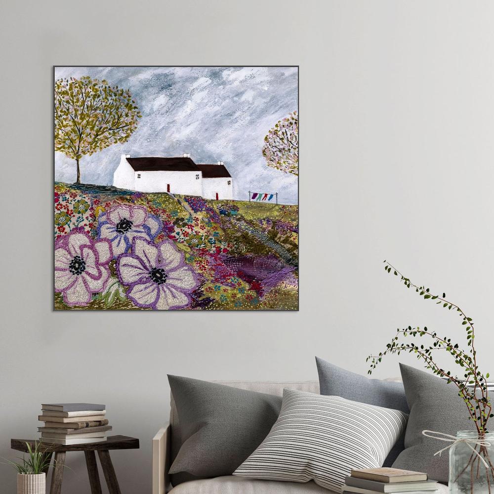 A summers washday-by-Louise O'Hara-wall-art-print-canvas-poster-framed-Gioia