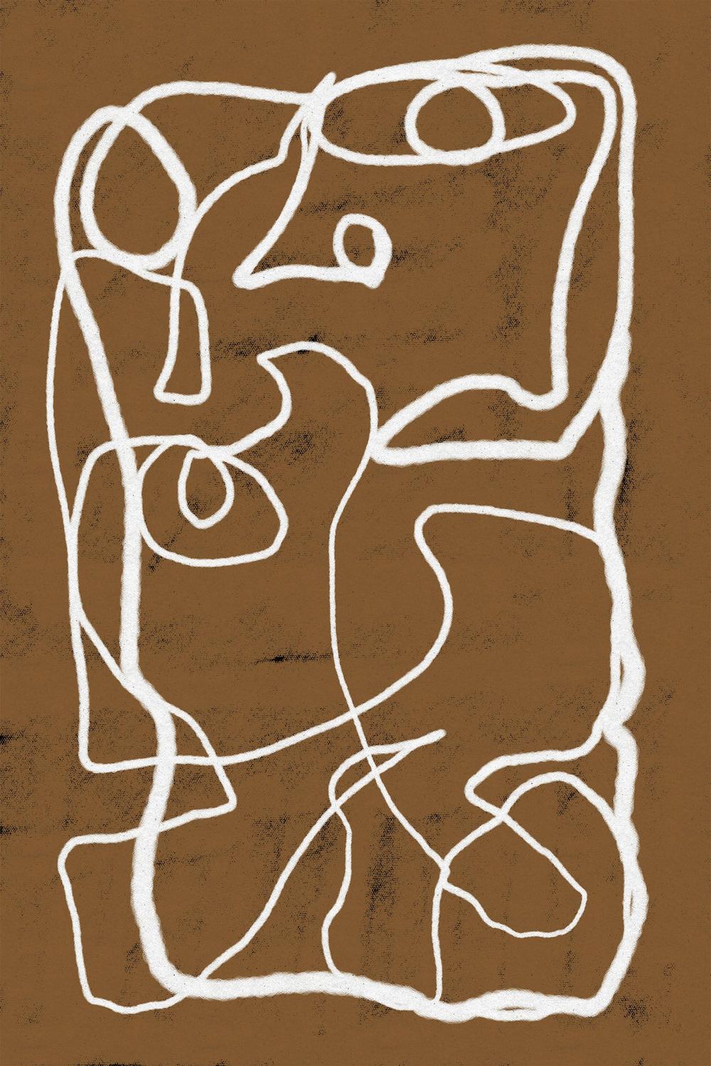 Abstract Brown Imagination-by-Sharyn Bursic-wall-art-print-canvas-poster-framed-Gioia