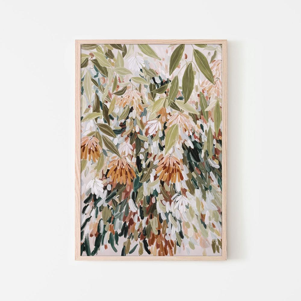 Abstract Floral Garden, Style A-by-Edie-wall-art-print-canvas-poster-framed-Gioia