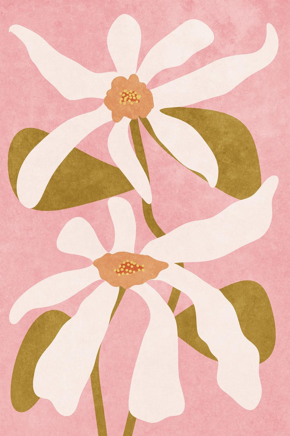 Abstract Flowers, Style A-by-Raissa Oltmanns-wall-art-print-canvas-poster-framed-Gioia