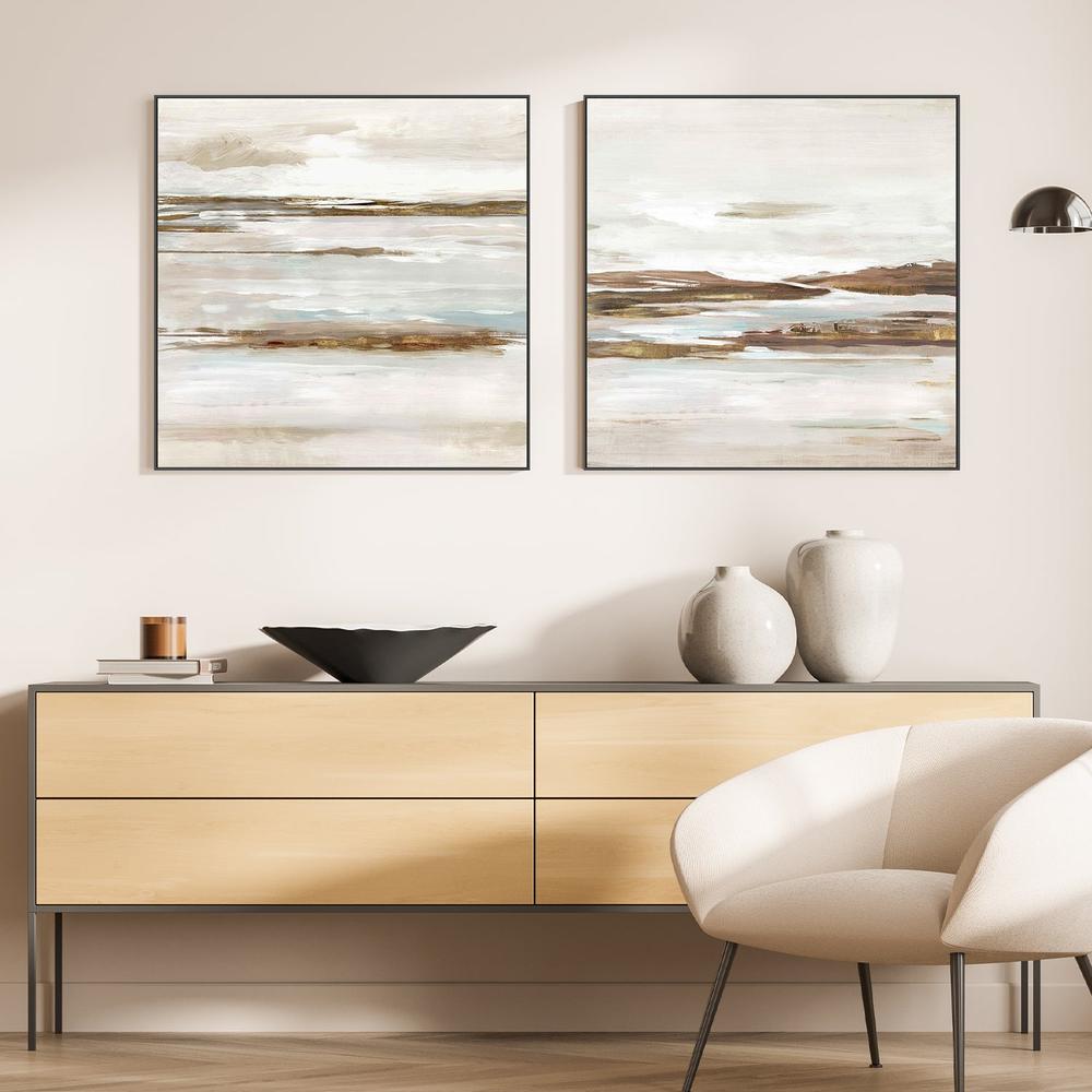 Abstract Tides of the Coast, Style A & B, Set Of 2-by-Lera-wall-art-print-canvas-poster-framed-Gioia