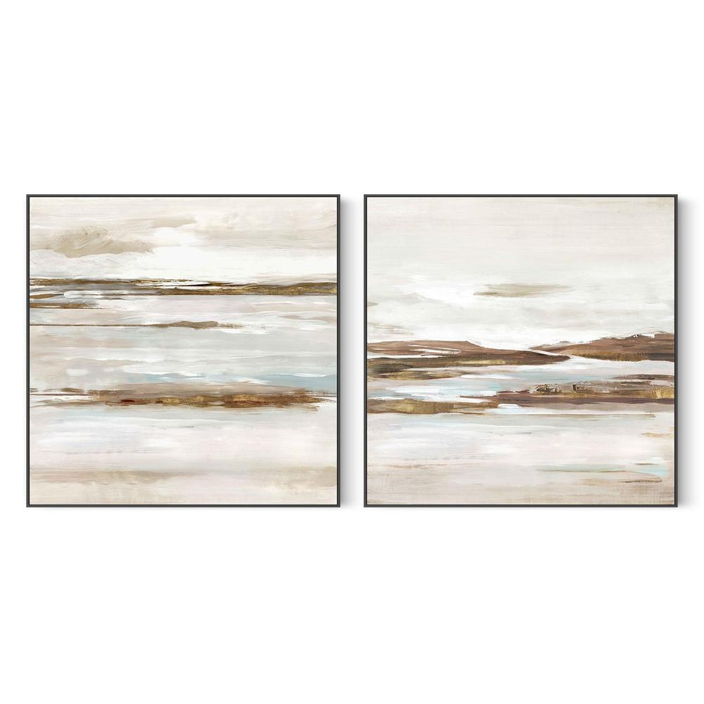 Abstract Tides of the Coast, Style A & B, Set Of 2-by-Lera-wall-art-print-canvas-poster-framed-Gioia