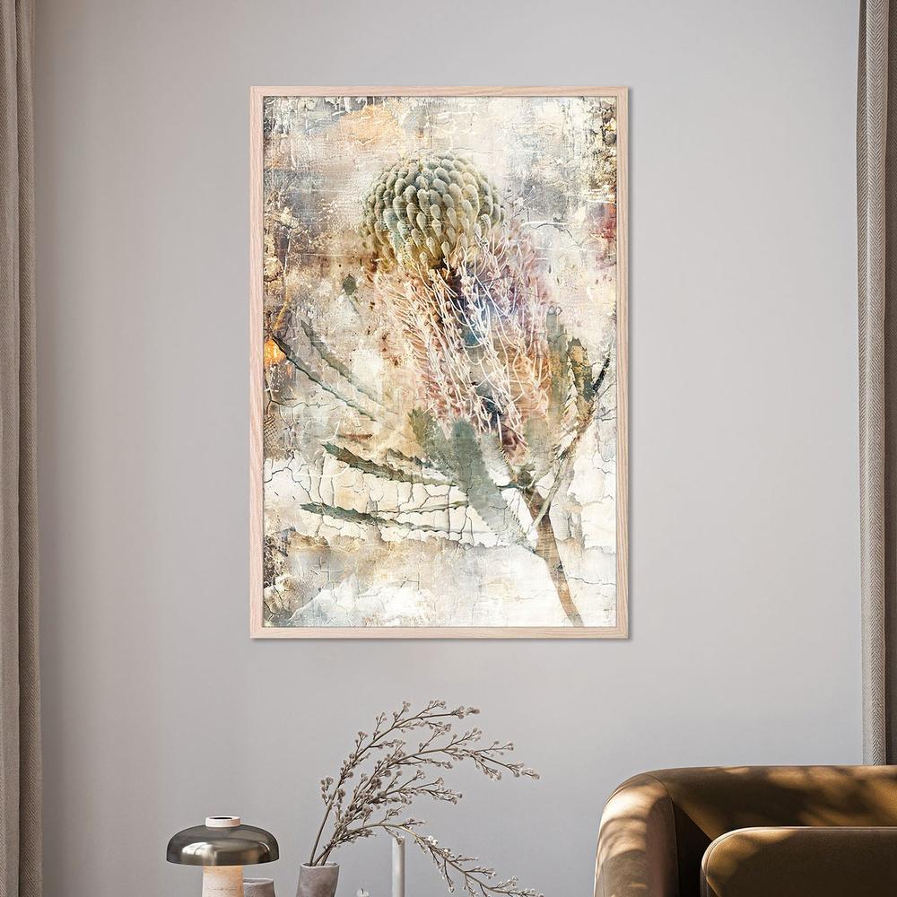 wall-art-print-canvas-poster-framed-Aged Banksia Bloom-7