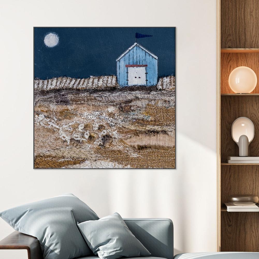 All was calm after a busy day at the beach-by-Louise O'Hara-wall-art-print-canvas-poster-framed-Gioia