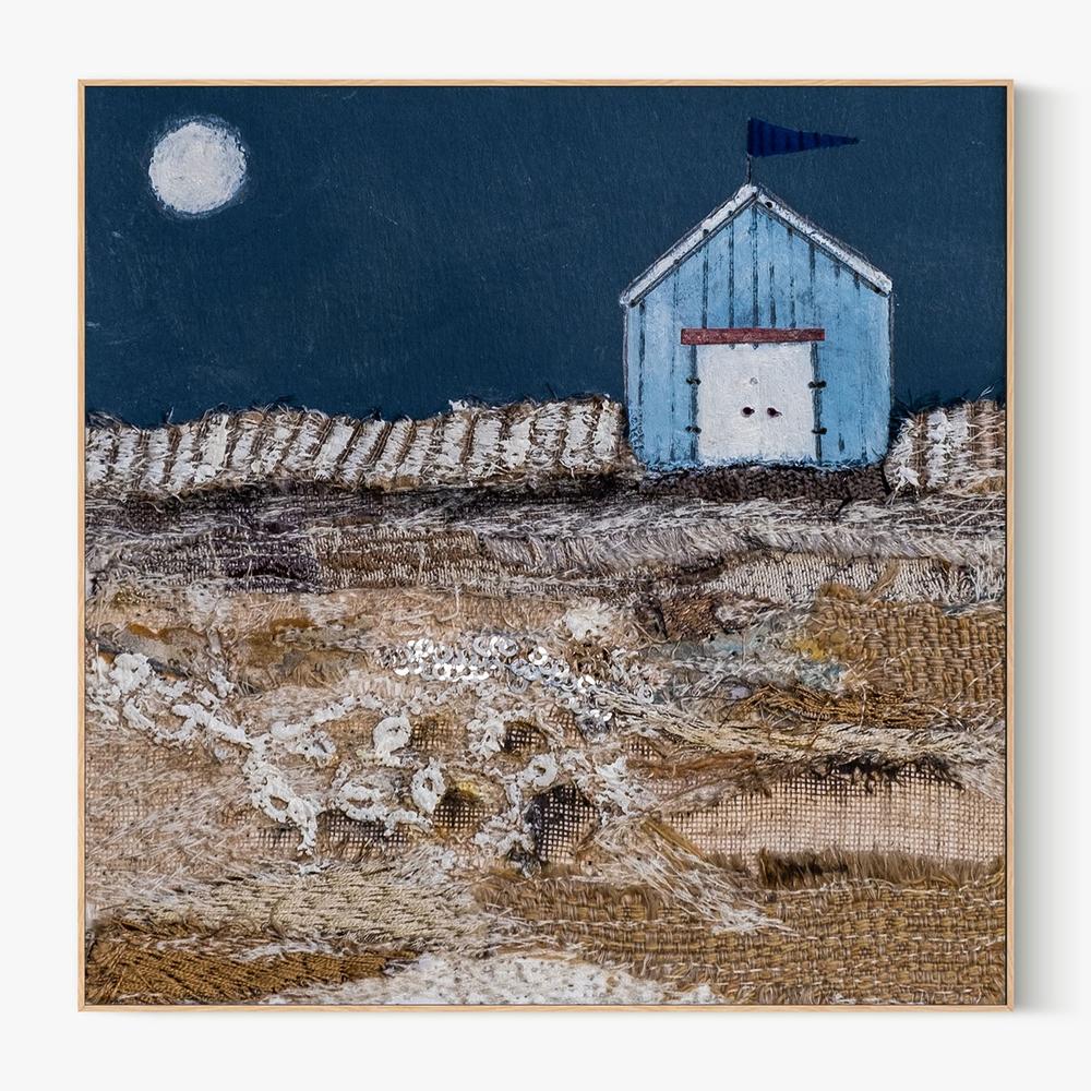 All was calm after a busy day at the beach-by-Louise O'Hara-wall-art-print-canvas-poster-framed-Gioia
