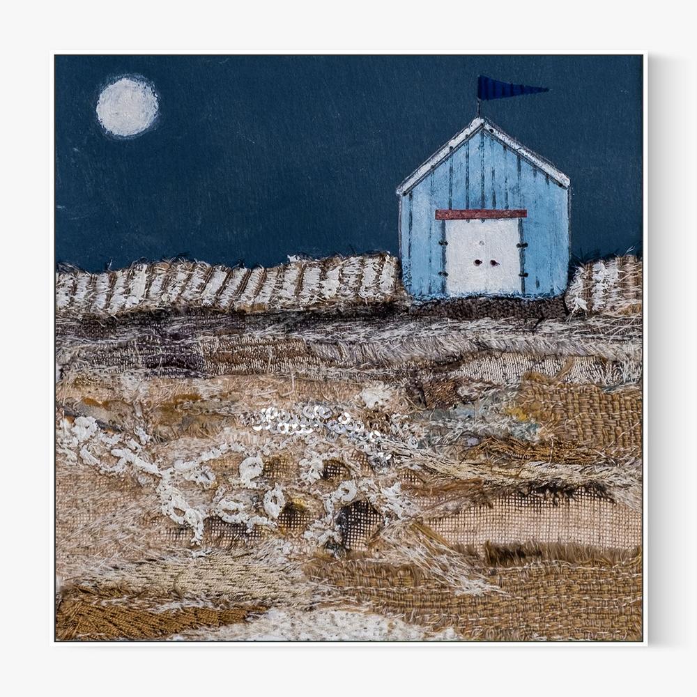 All was calm after a busy day at the beach-by-Louise O'Hara-wall-art-print-canvas-poster-framed-Gioia