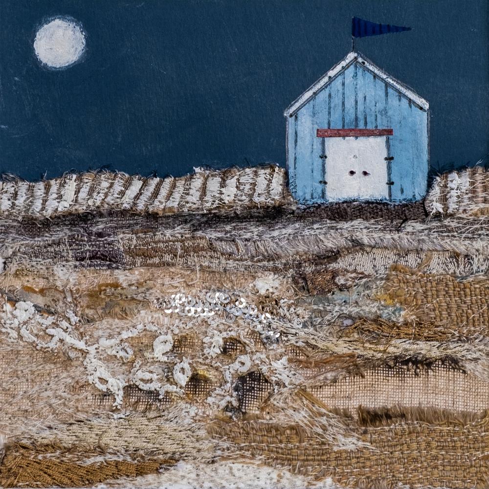 All was calm after a busy day at the beach-by-Louise O'Hara-wall-art-print-canvas-poster-framed-Gioia