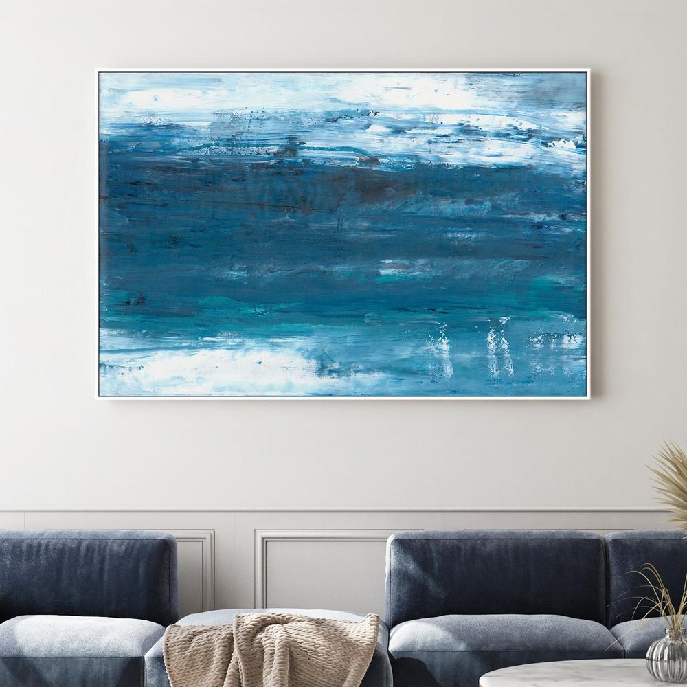 Aqua Shallows-by-Kathleen Rhee-wall-art-print-canvas-poster-framed-Gioia