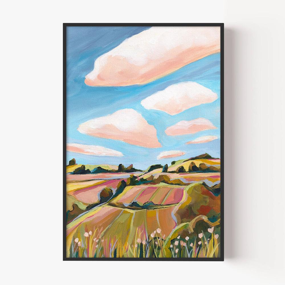 Autumn Fields-by-Lia Nell-wall-art-print-canvas-poster-framed-Gioia