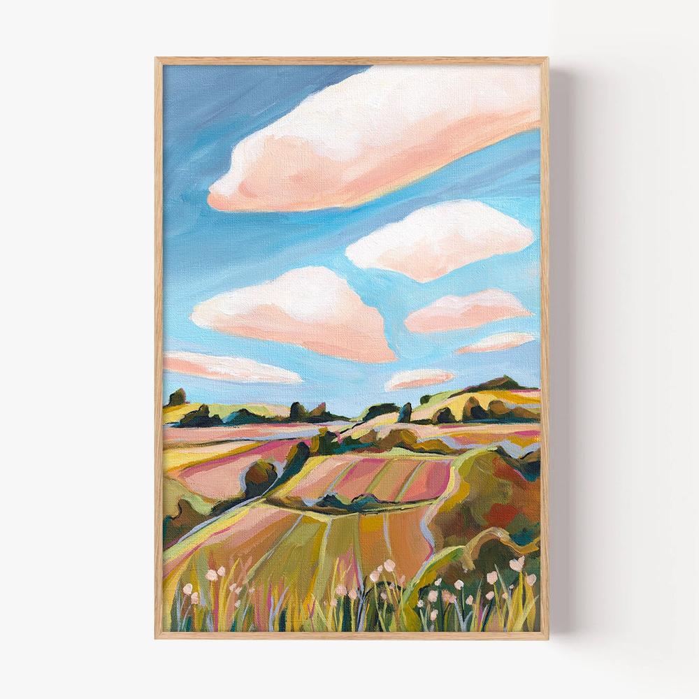 Autumn Fields-by-Lia Nell-wall-art-print-canvas-poster-framed-Gioia