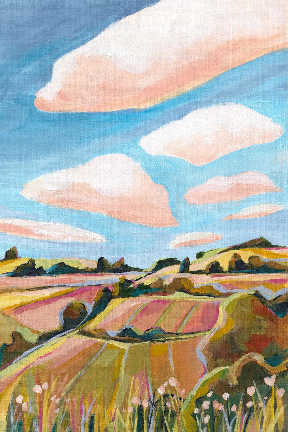 Autumn Fields-by-Lia Nell-wall-art-print-canvas-poster-framed-Gioia