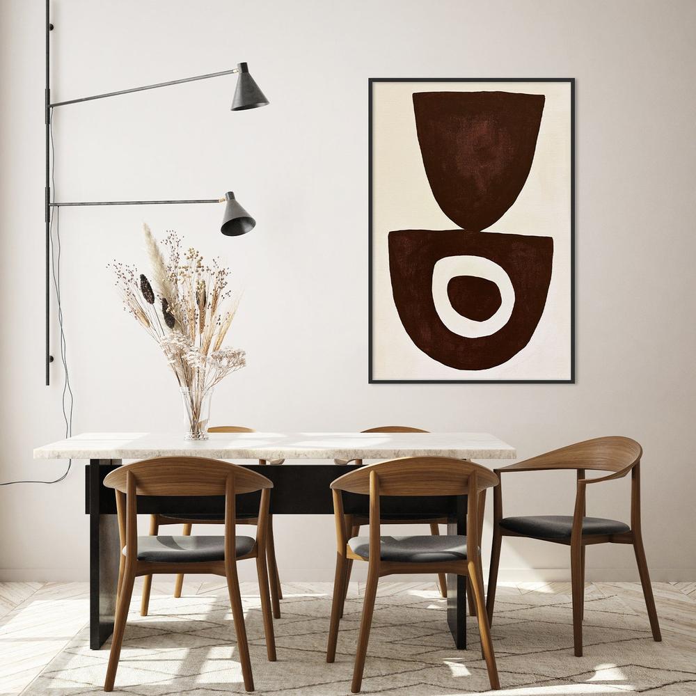 Balance in Brown-by-Lady Hana-wall-art-print-canvas-poster-framed-Gioia