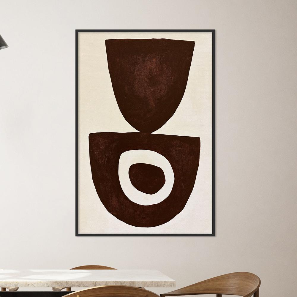 Balance in Brown-by-Lady Hana-wall-art-print-canvas-poster-framed-Gioia