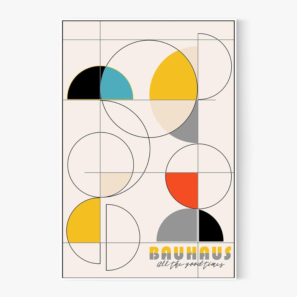 Bauhaus Geometric Shapes-by-CATS AND DOTZ-wall-art-print-canvas-poster-framed-Gioia