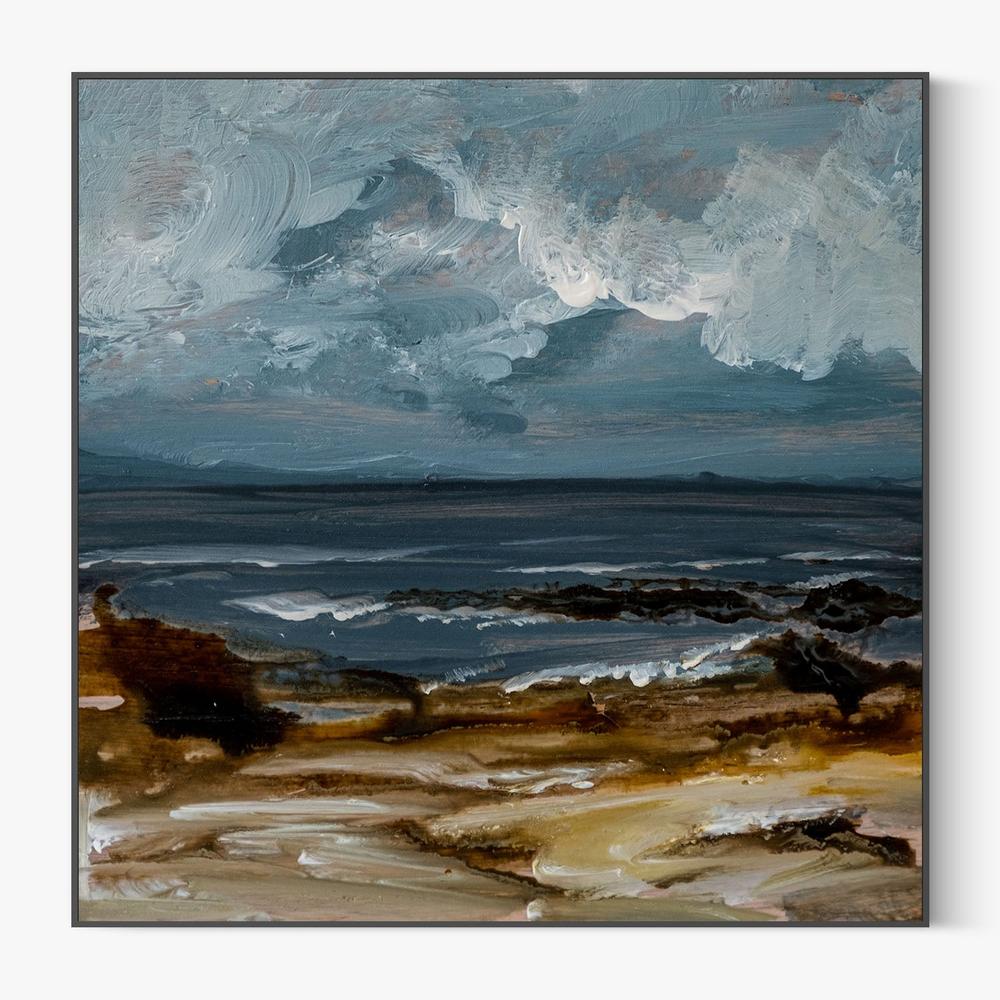 Beach View, Style B-by-Louise O'Hara-wall-art-print-canvas-poster-framed-Gioia