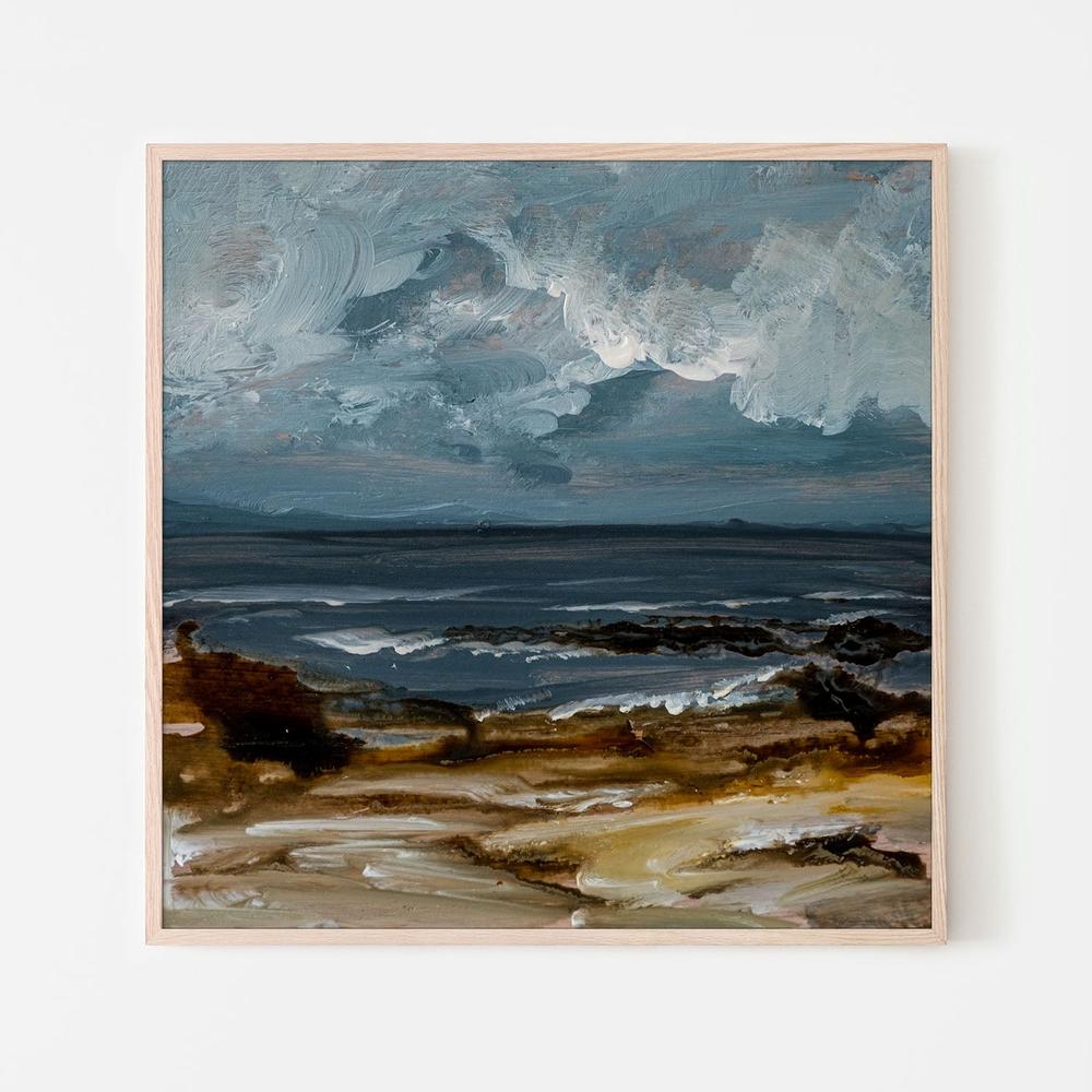 Beach View, Style B-by-Louise O'Hara-wall-art-print-canvas-poster-framed-Gioia