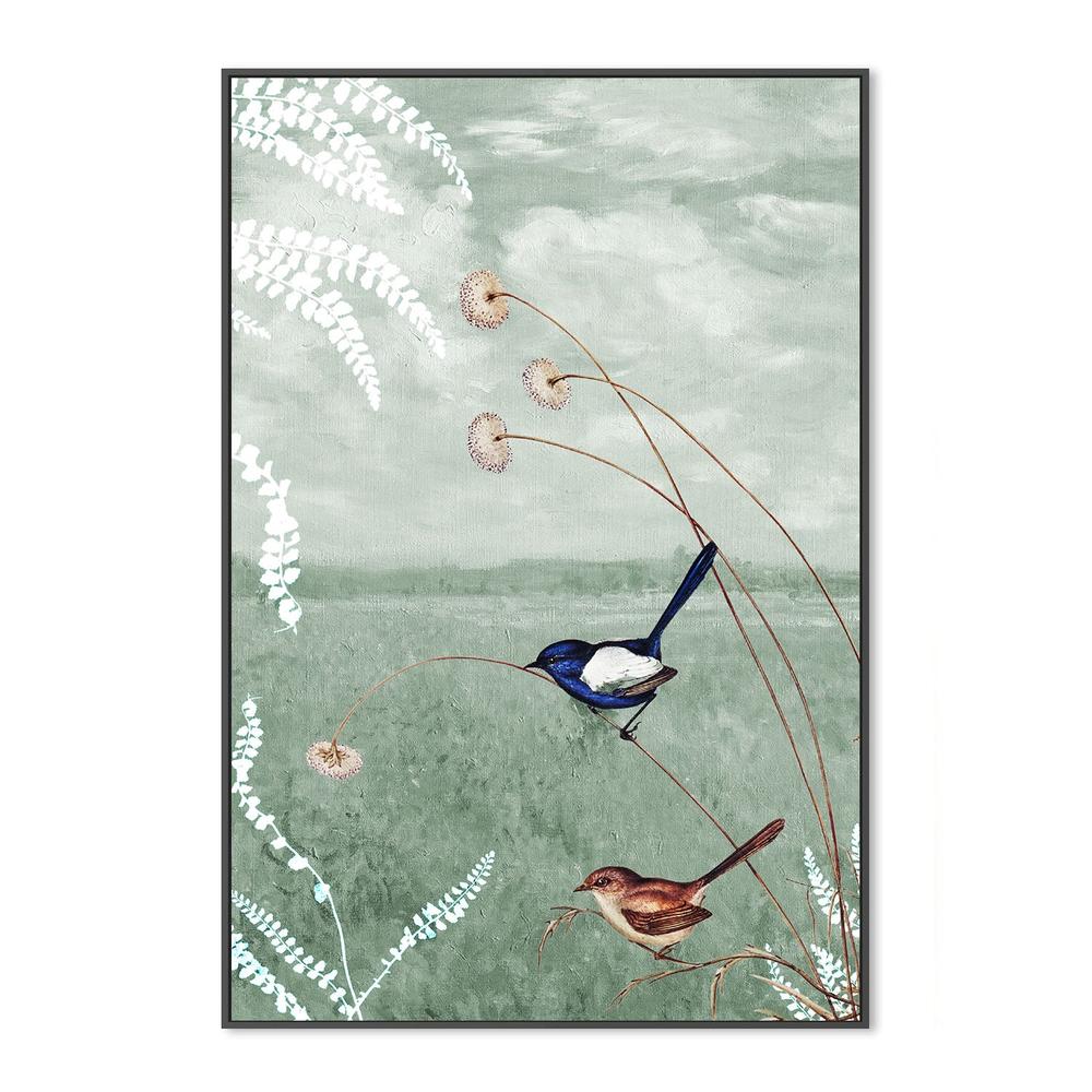 wall-art-print-canvas-poster-framed-Birds in a Serene Meadow-3
