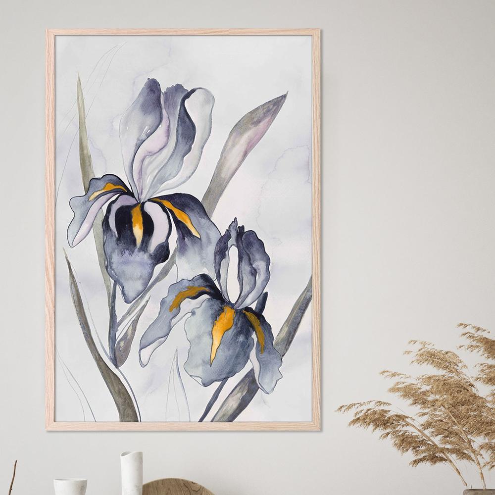Black Iris-by-Jacob Q-wall-art-print-canvas-poster-framed-Gioia