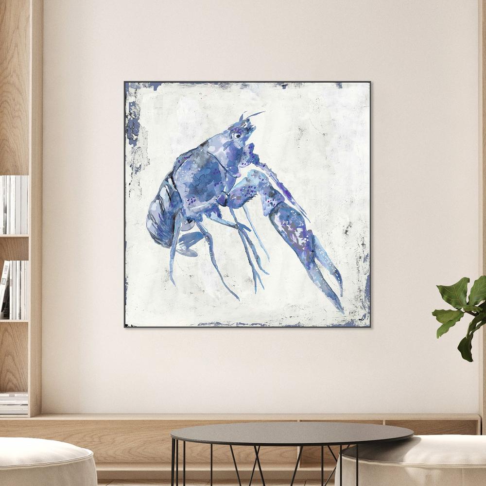 Blue Crayfish, Style A-by-Jacob Q-wall-art-print-canvas-poster-framed-Gioia