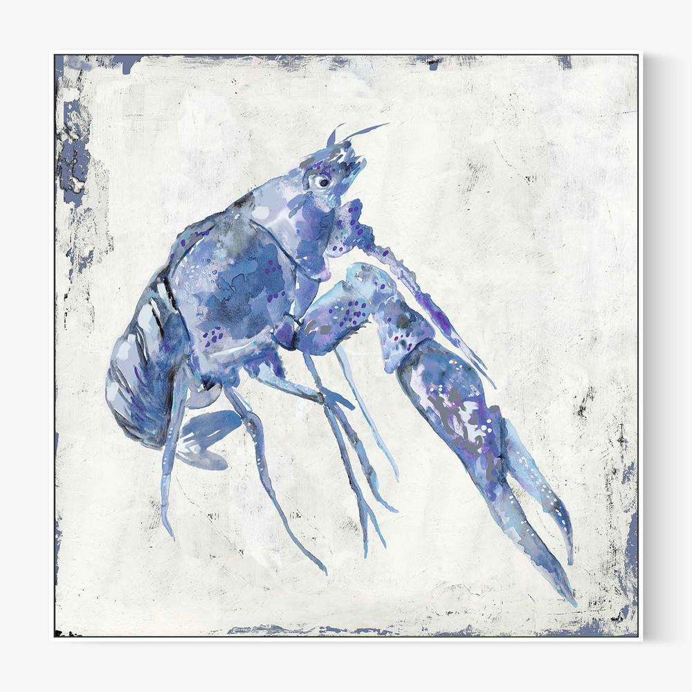 Blue Crayfish, Style A-by-Jacob Q-wall-art-print-canvas-poster-framed-Gioia