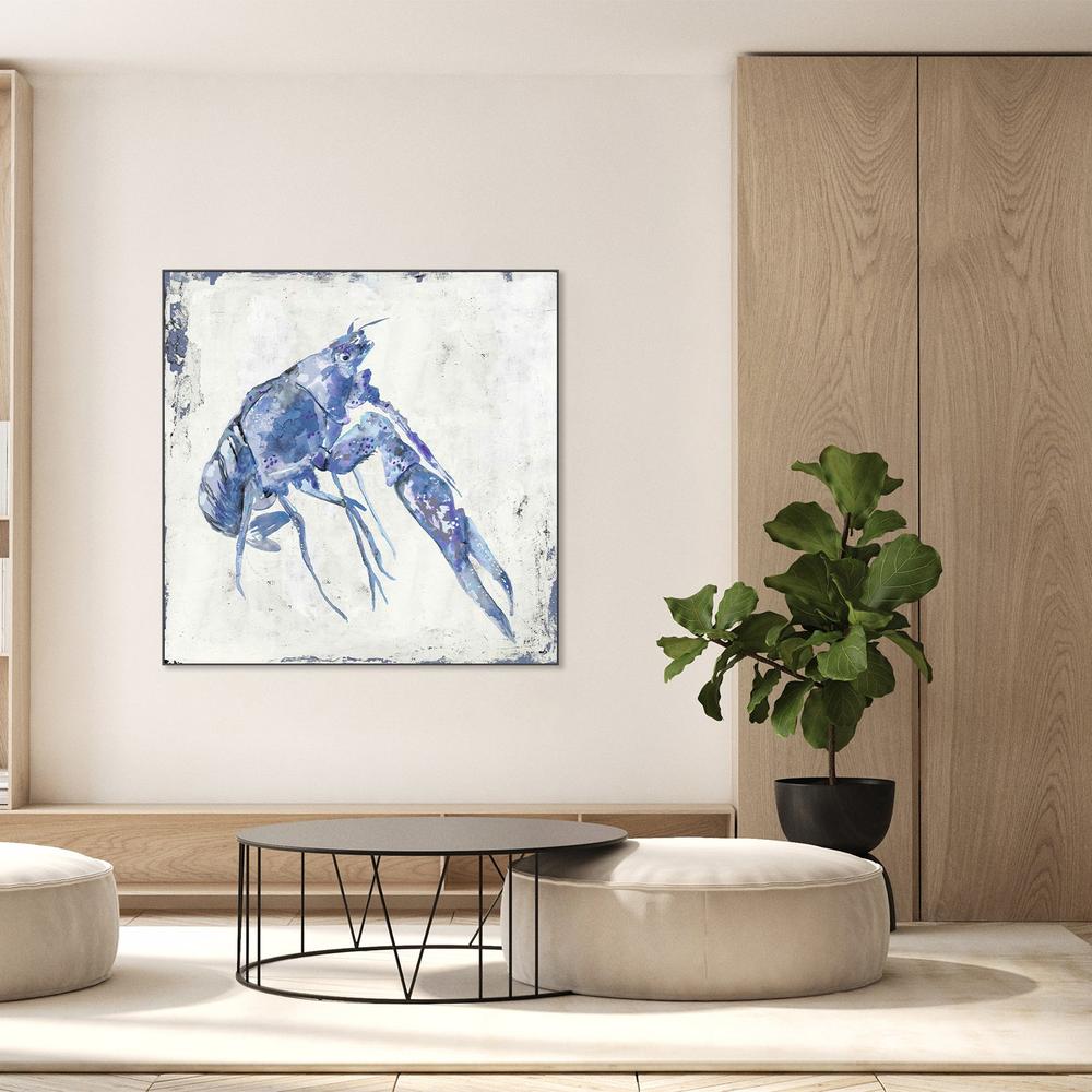 Blue Crayfish, Style A-by-Jacob Q-wall-art-print-canvas-poster-framed-Gioia
