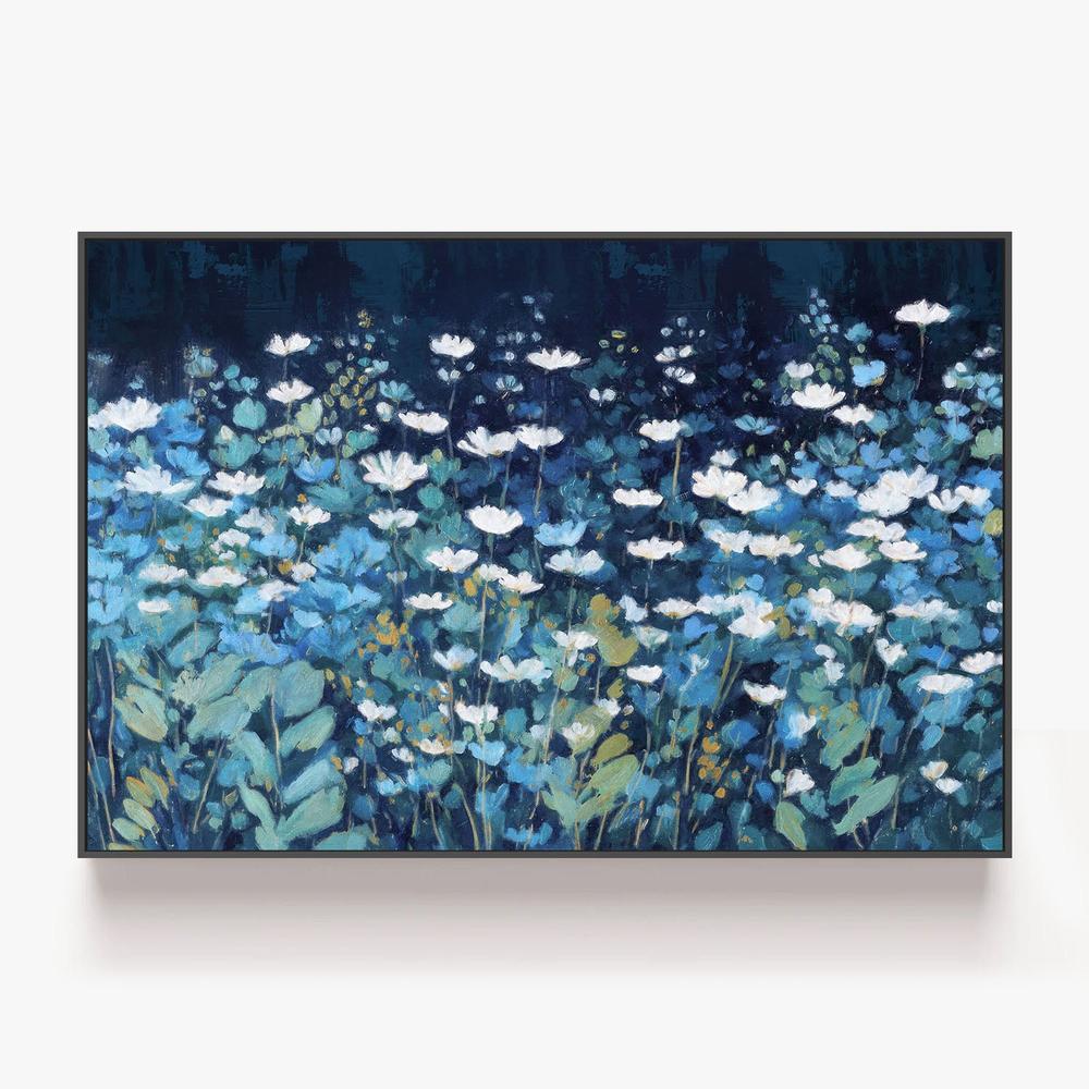 Blue Floral Field, Style A-by-Gioia Template-wall-art-print-canvas-poster-framed-Gioia