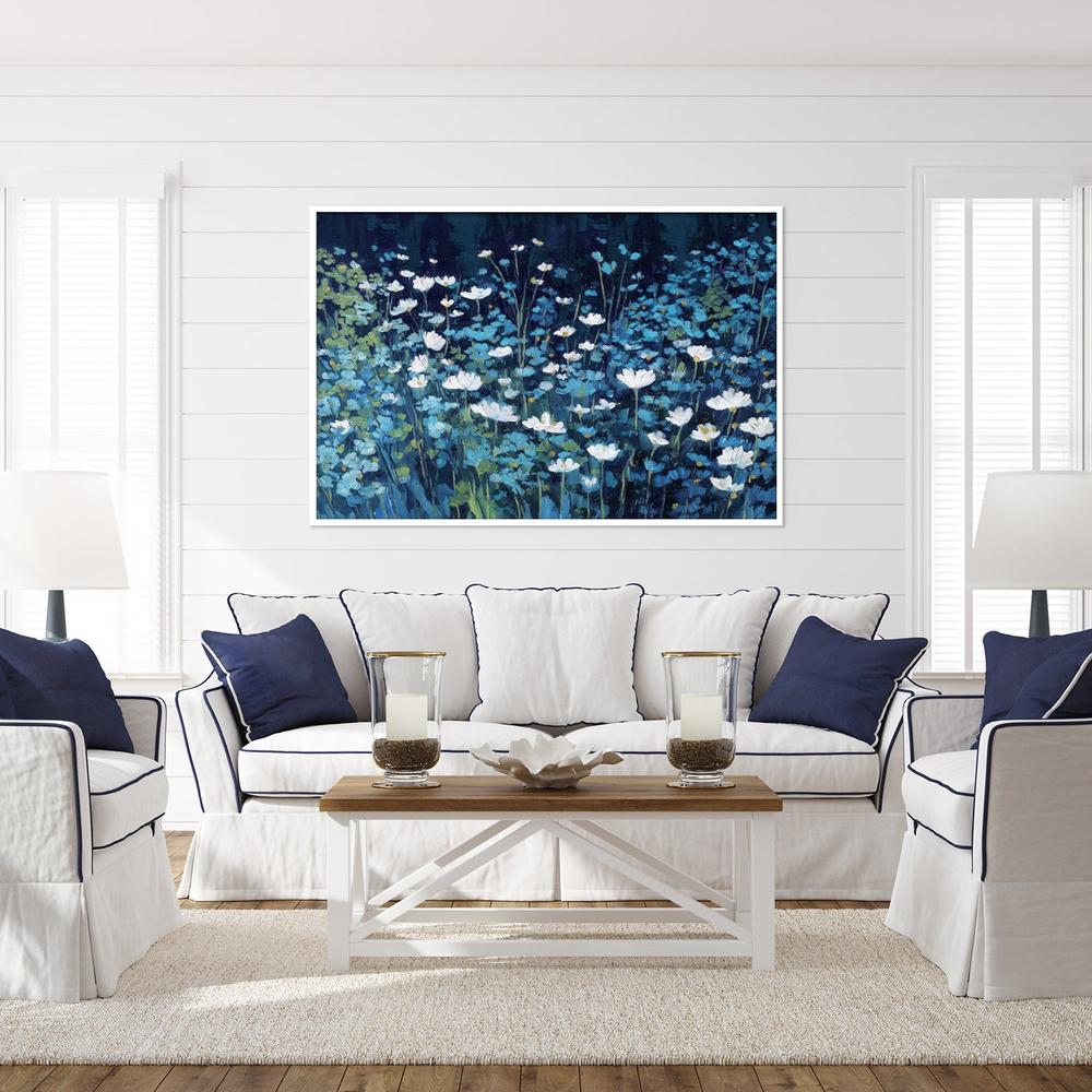 Blue Floral Field, Style B-by-Gioia Template-wall-art-print-canvas-poster-framed-Gioia