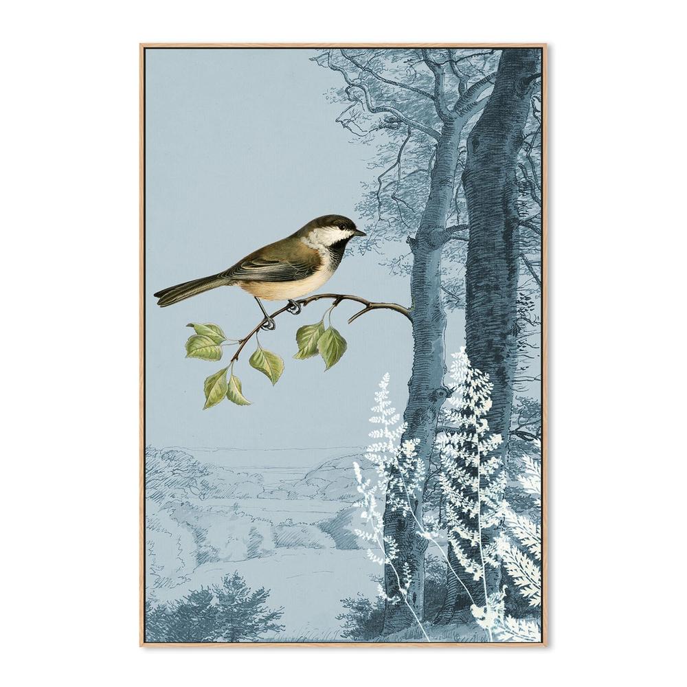 wall-art-print-canvas-poster-framed-Blue Forest Bird-4
