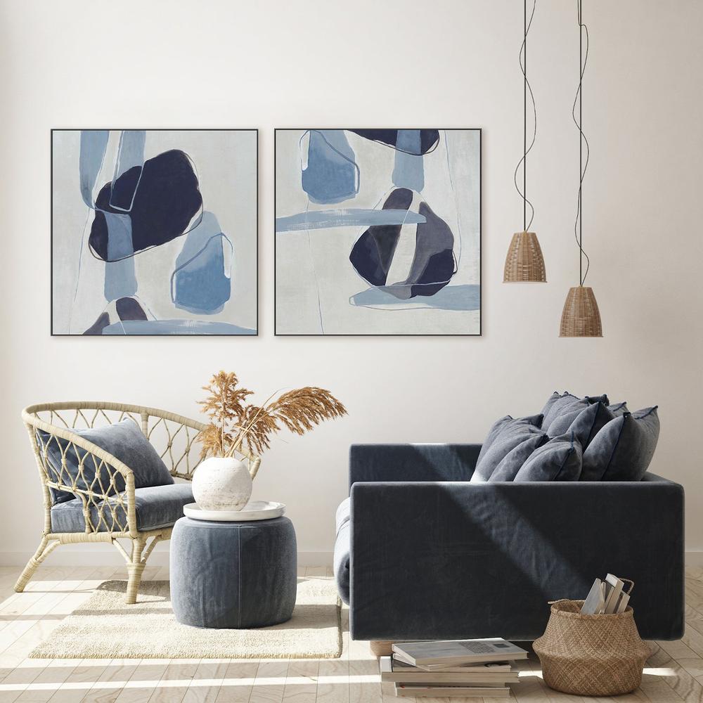 Blue Interaction Pass, Style A & B, Set Of 2-by-Jacob Q-wall-art-print-canvas-poster-framed-Gioia