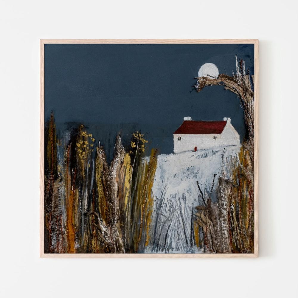 Blue Moon-by-Louise O'Hara-wall-art-print-canvas-poster-framed-Gioia