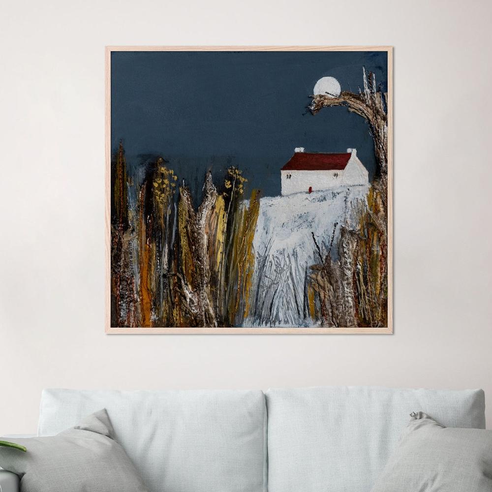 Blue Moon-by-Louise O'Hara-wall-art-print-canvas-poster-framed-Gioia
