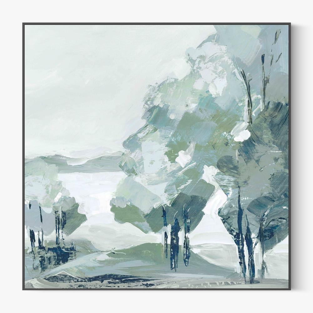 Blue Tree Forest, Style B-by-Lera-wall-art-print-canvas-poster-framed-Gioia