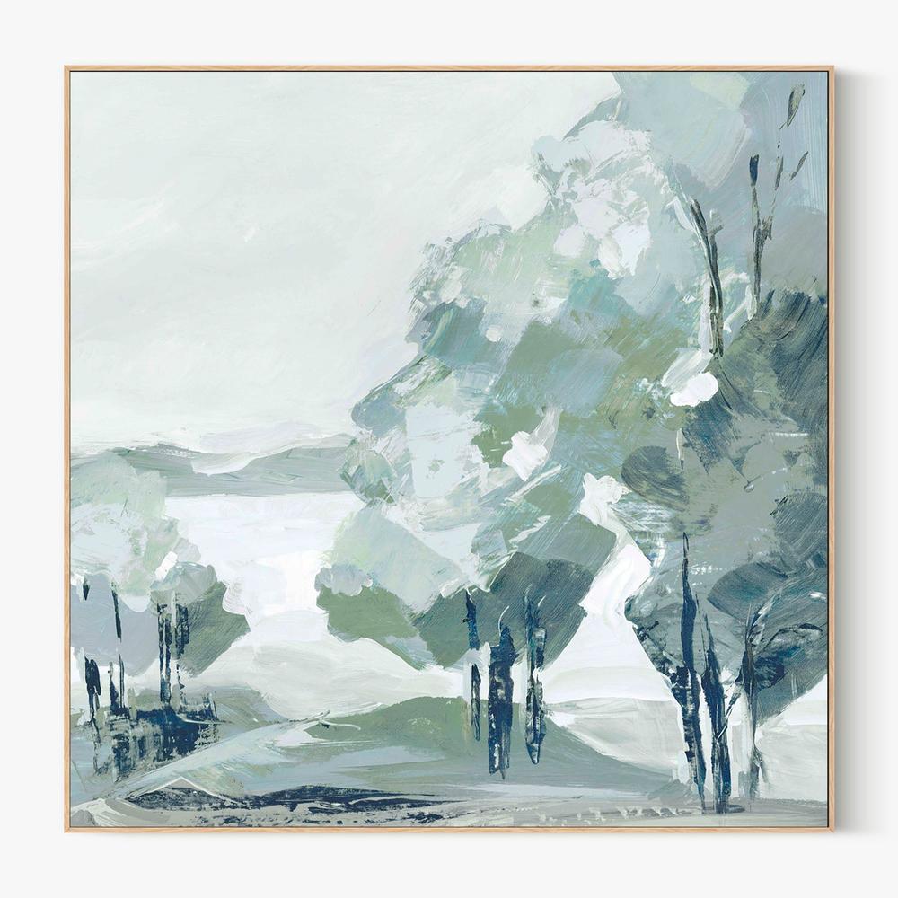 Blue Tree Forest, Style B-by-Lera-wall-art-print-canvas-poster-framed-Gioia