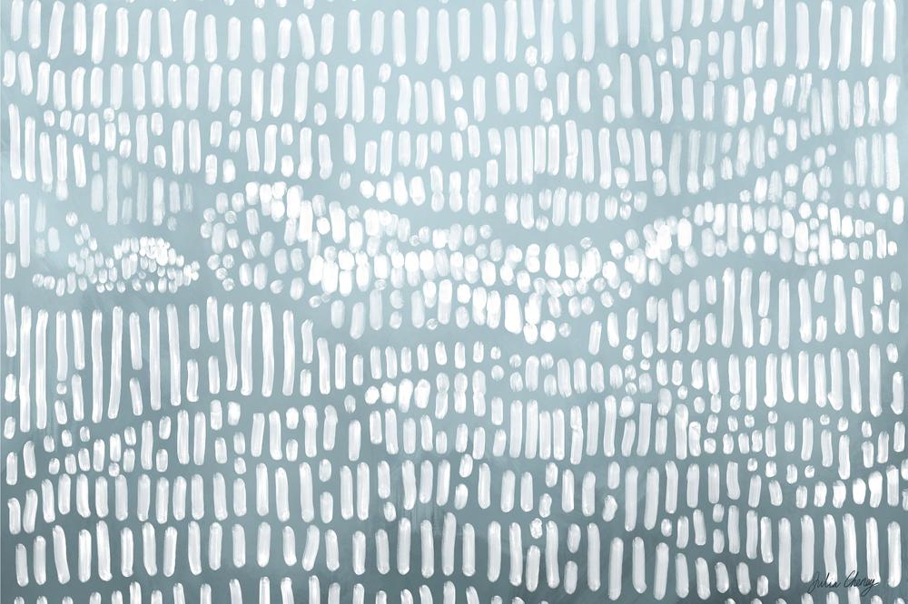 wall-art-print-canvas-poster-framed-Blue Wavy Abstract-1
