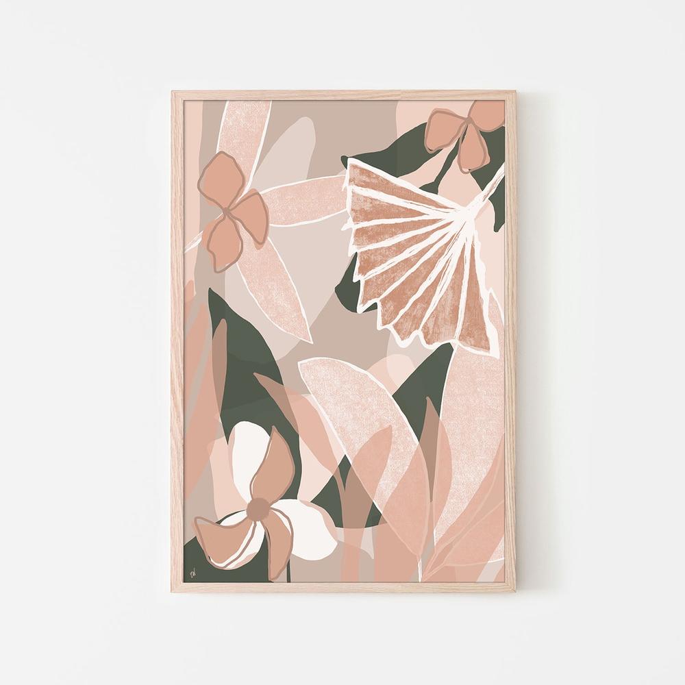 Blush And Bloom-by-Carrie Welsh-wall-art-print-canvas-poster-framed-Gioia